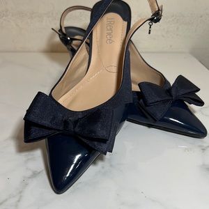 Navy Bow Heels